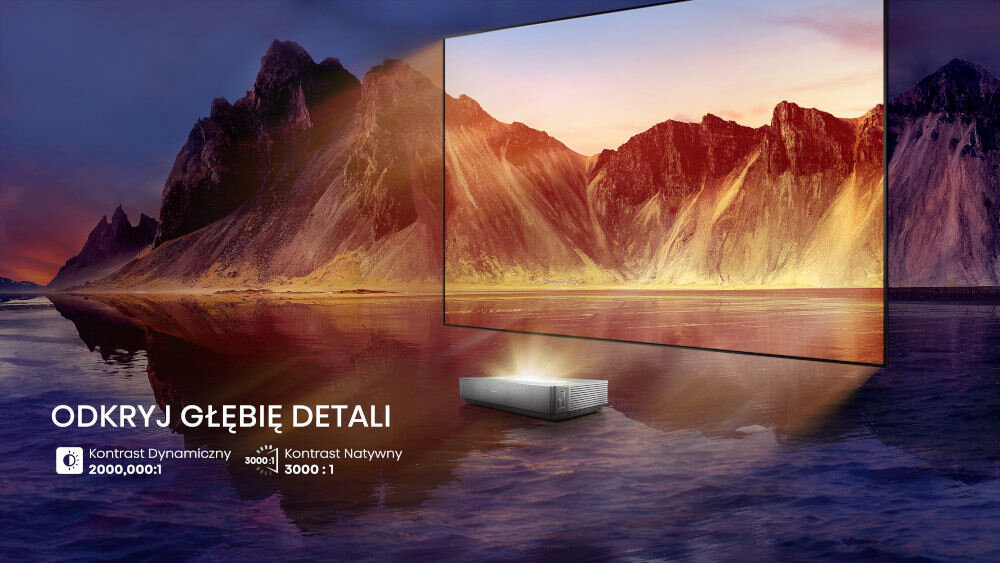 Laser TV HISENSE L5H  - kontrast