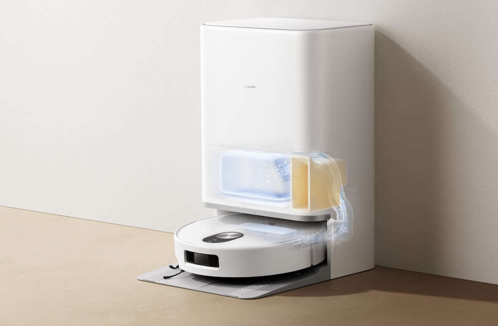 Robot sprzątający XIAOMI Vacuum 5 EU Biały Minimalna obsługa maksymalny komfort Bezobsługowa stacja samoczyszcząca konstrukcja antyplątaniowa
