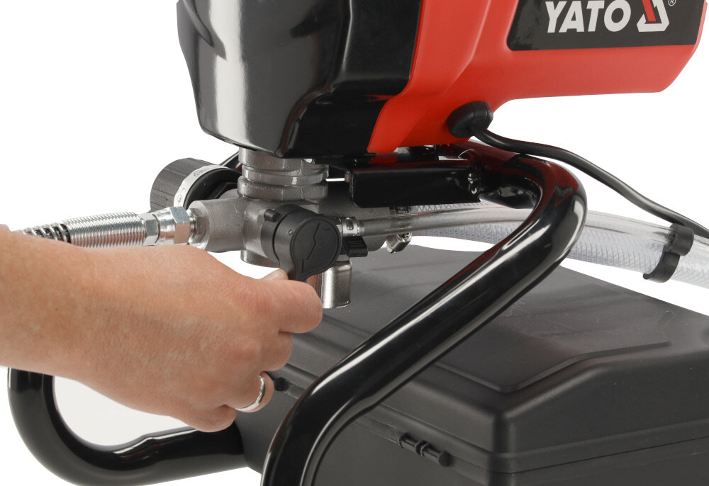 Agregat malarski YATO YT-82560 technologia hydrodynamiczna glebokie wbijanie czasteczek farby w strukture sciany trwaly efekt malowania