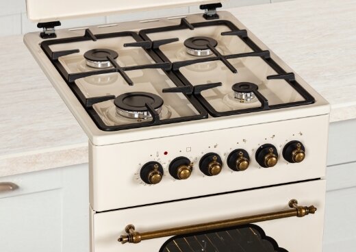 Zbliżenie na płytę gazową.