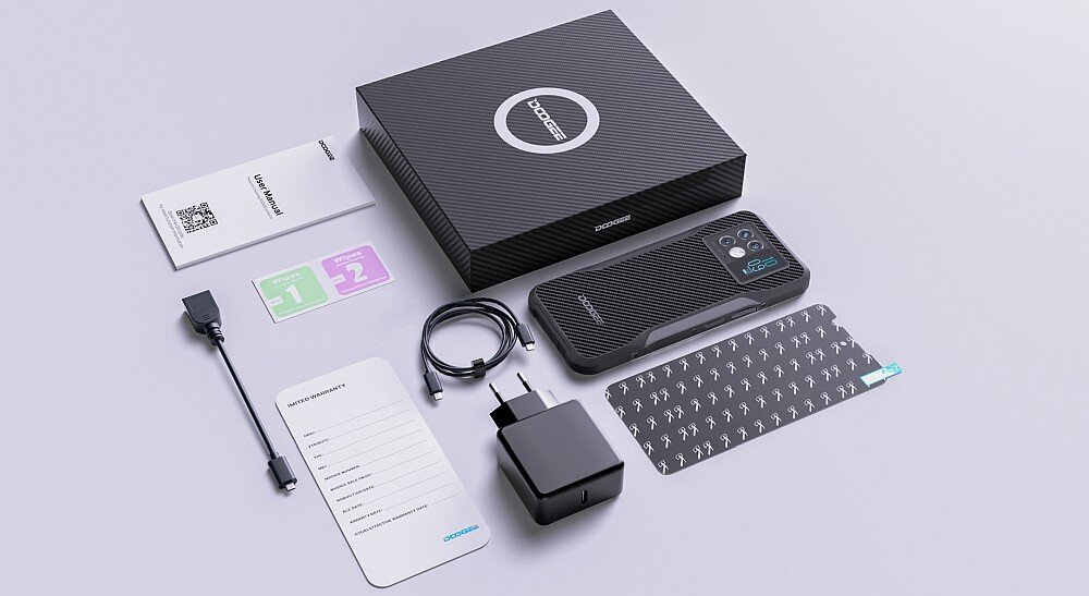 Smartfon DOOGEE V20  ekran bateria aparat procesor ram pamięć pojemność rozdzielczość zdjęcia filmy opis dane cechy blokady system łączność wifi bluetooth obudowa szkło odporność porty muzyka transfer sieć przekątna matryca waga czujniki