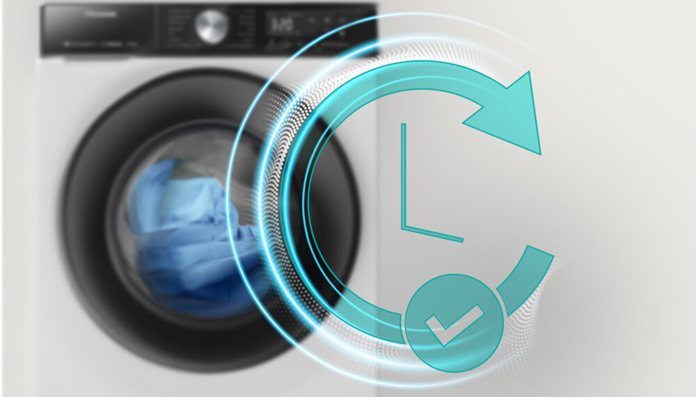 PRALKA HISENSE WF5S1045BB ustaw koniec prania