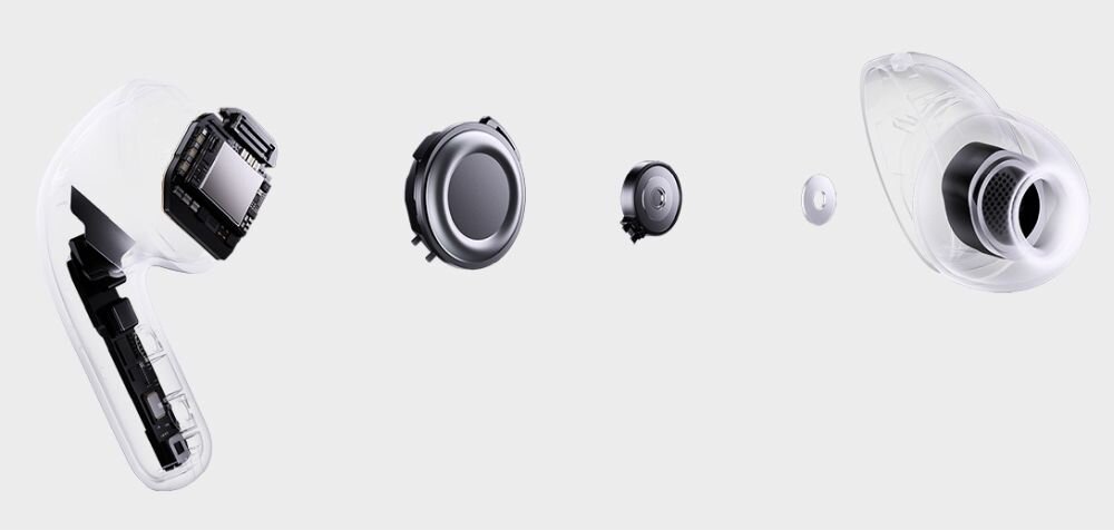 Słuchawki dokanałowe XIAOMI Buds 5 Pro BT ANC harman golden ears, budowa sluchawki