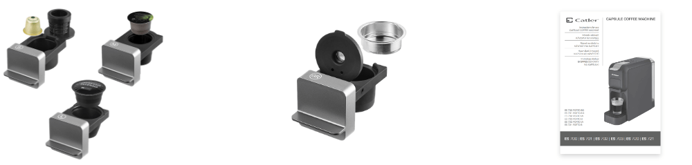 Ekspres CATLER ES 700 Porto BG (3 systemy kapsułek) Zawartość opakowania