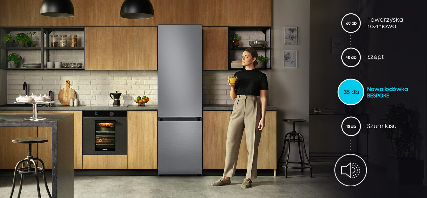 Zestawienie pokazuje, jak na tle innych dźwięków prezentuje się lodówka Samsung RB38C7B5DS9 z oferty sieci Media Expert Zestawienie pokazuje, jak na tle innych dźwięków prezentuje się lodówka Samsung RB38C7B5DS9 z oferty sieci Media Expert