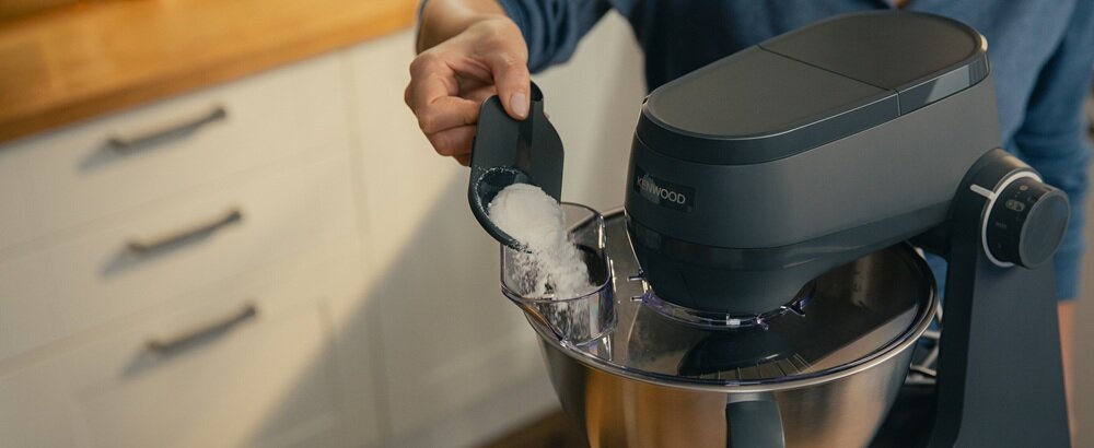 Robot kuchenny planetarny KENWOOD KHC30.070GY obrotowa osłona, wbudowana łyżka, czysty blat