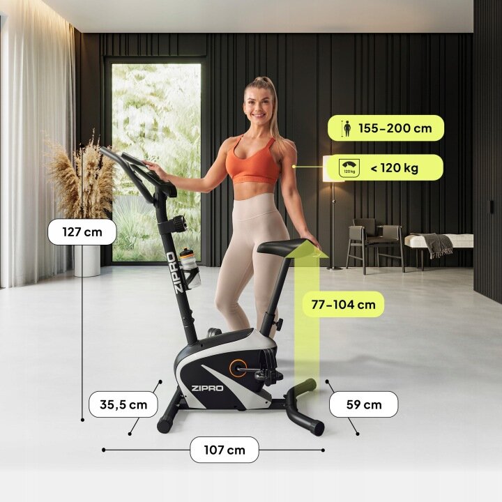 ROWEREK TRENINGOWY Rower stacjonarny Magnetyczny Pionowy - BEAT RS ZIPRO