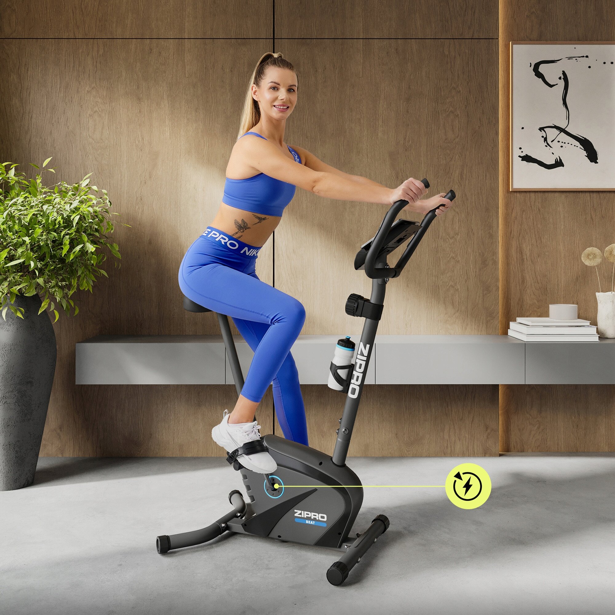 ROWEREK TRENINGOWY Rower stacjonarny Magnetyczny Pionowy - BEAT ZIPRO
