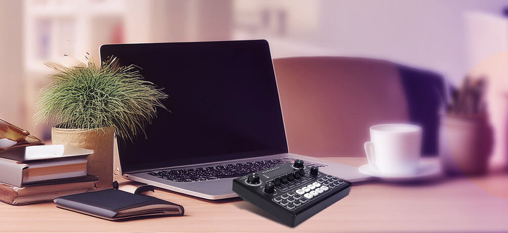 Zestaw do streamingu i karaoke MUSICMATE MM-SD130 StreamMaster Wyświetlacz poziomu sygnału audio segmenty zmieniają kolor w zależności od poziomu sygnału
					kontrola nad brzmieniem