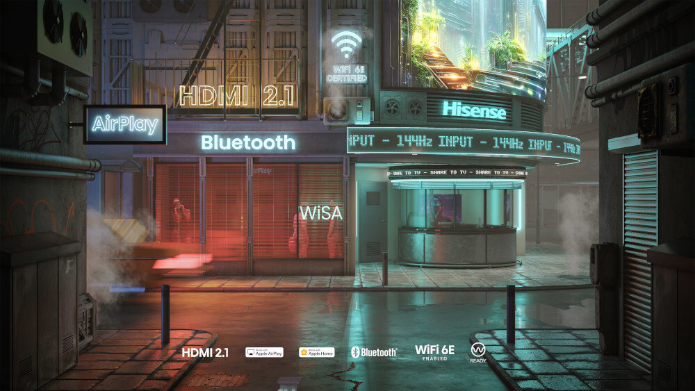 Telewizor HISENSE U8KQ  - łączność