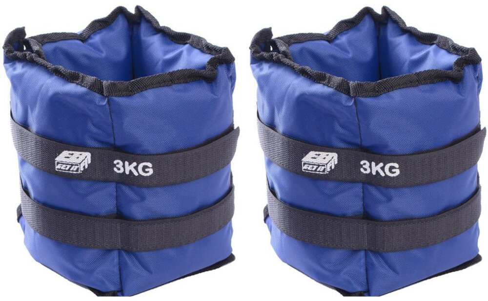 Obciążenie na przeguby EB FIT Niebieski (2 x 3 kg) trening w domowym zaciszu ćwiczenia na zewnątrz