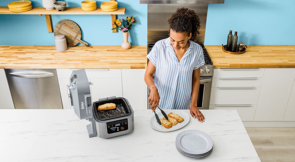 Frytkownica beztłuszczowa NINJA Speedi ON400EU Air Fryer przewodnik z przepisami smaczne zdrowe posiłki rozpoczęcie gotowania własne przepisy ulubione składniki  