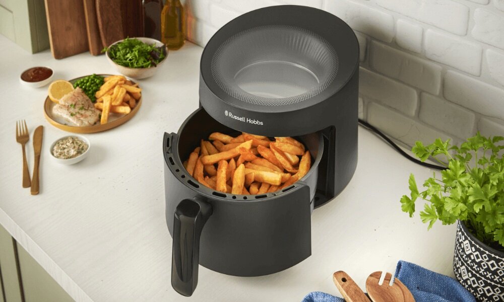 Air Fryer Frytkownica beztłuszczowa RUSSELL HOBBS Satisfry Panoramic 27420-56 szybsze gotowanie, szybsze nagrzewanie, krótszy czas przygotowania