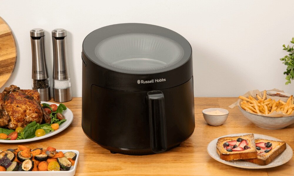 Air Fryer Frytkownica beztłuszczowa RUSSELL HOBBS Satisfry Panoramic 27420-56 zawartoć opakowania, koniec opisu