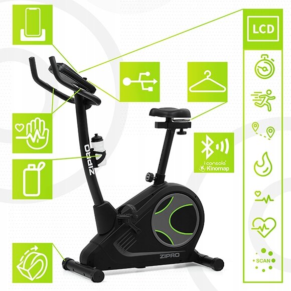 ROWEREK STACJONARNY TRENINGOWY FLAME ROWER Z KINOMAP ICONSOLE - ZIPRO
