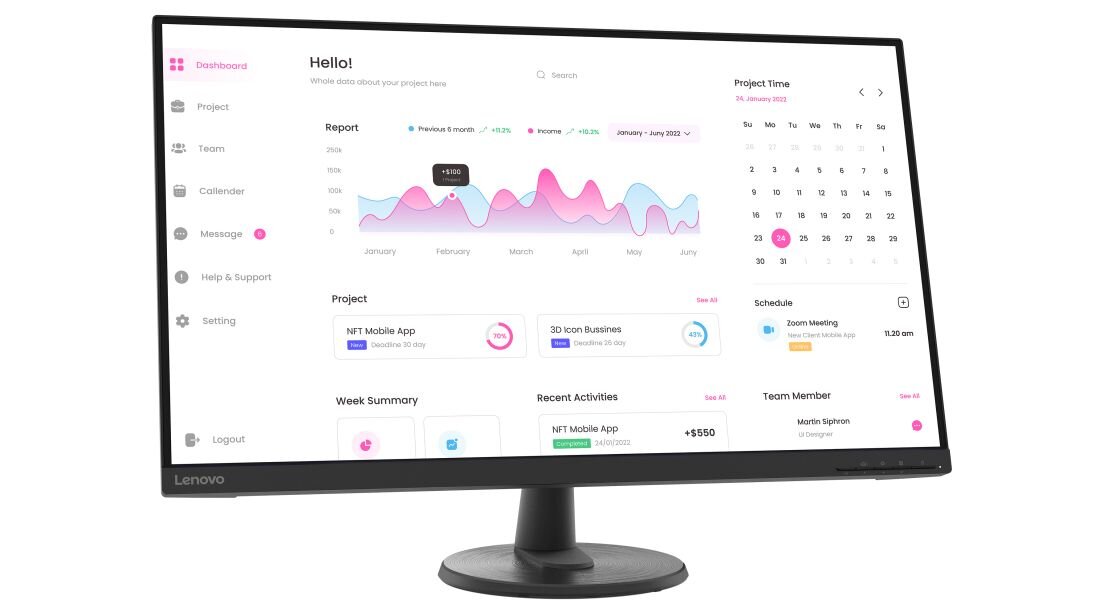Monitor LENOVO D32u-40 - Monitor 