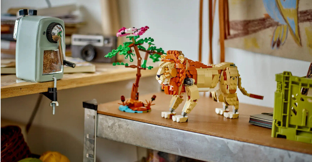 KLOCKI LEGO CREATOR 3IN1 DZIKIE ZWIERZĘTA Z SAFARI 31150 lew