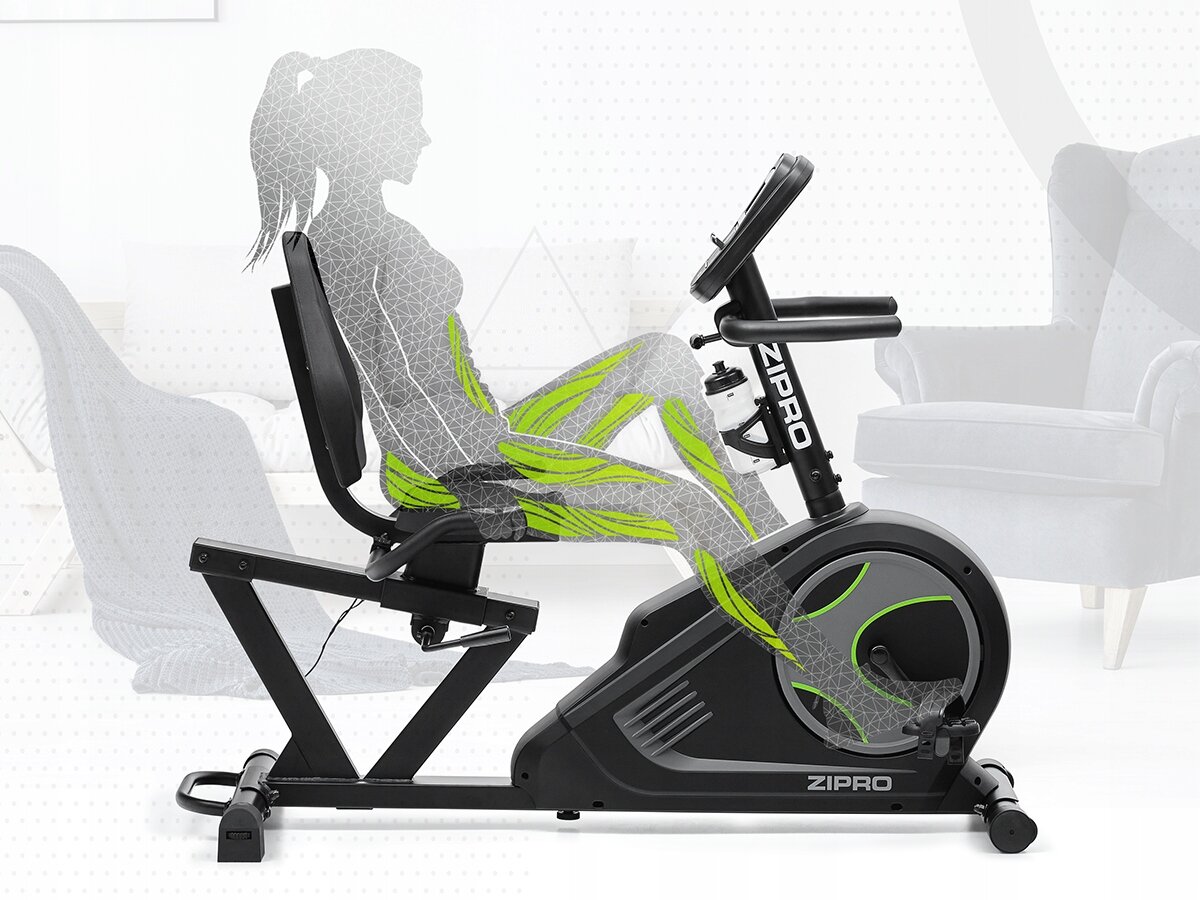 ROWER TRENINGOWY STACJONARNY POZIOMY GLOW - ZIPRO