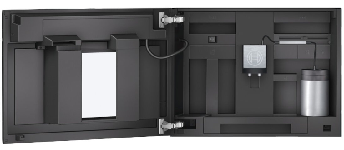 Ekspres BOSCH CTL636EB6 mozliwosc podlaczenia do sieci WIFI codzienna higiena urzadzenie domowe system czyszczenia para