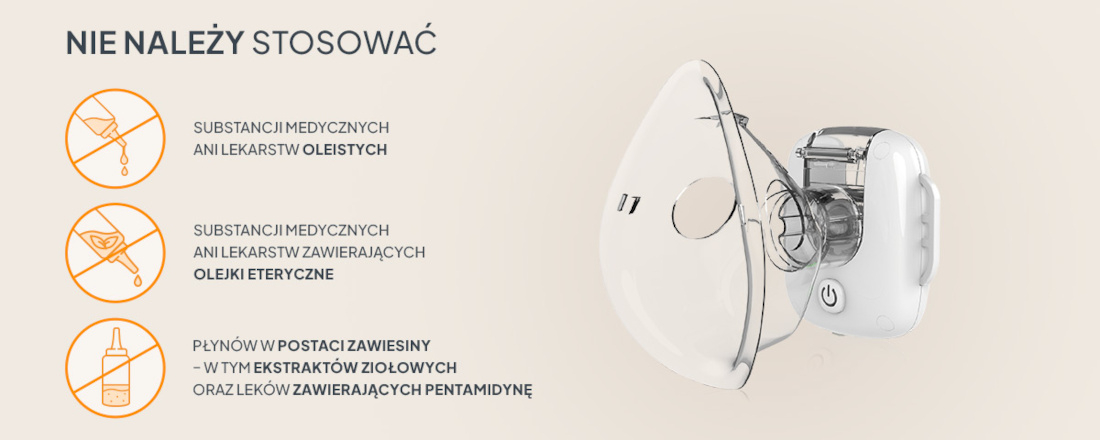 Inhalator nebulizator ultradźwiękowy LIONELO Air Łatwe Jak stosować zalecenia leki możliwości