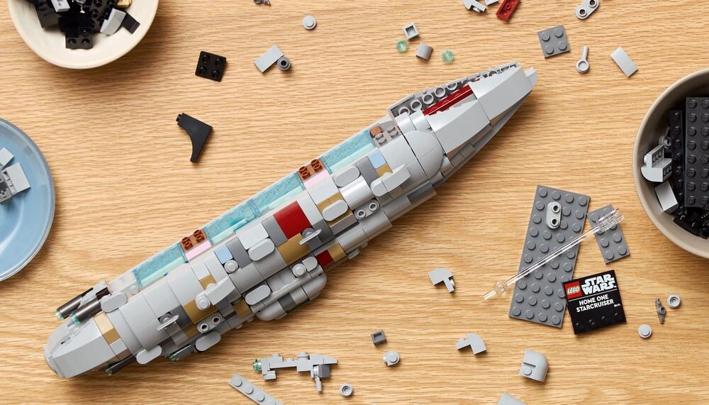LEGO 75405 Star Wars Krążownik typu Home One zestaw w budowie spędzanie czasu kreatywnie wyobraxnia stres 