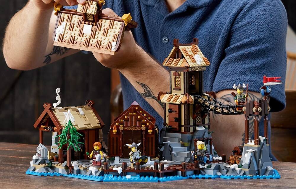 LEGO 21343 IDEAS Wioska Wikingów elementy opis konstrukcji wiek
 