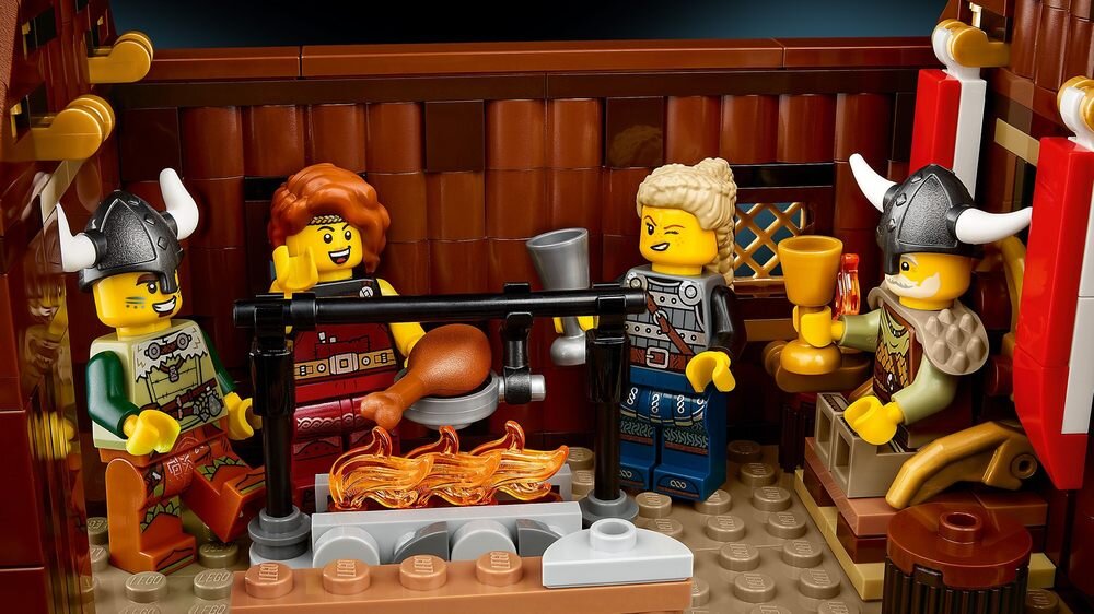 LEGO 21343 IDEAS Wioska Wikingów detale 