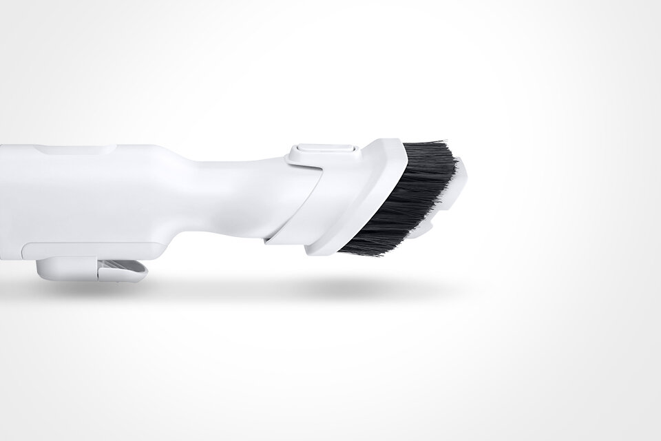 zdjęcie przedstawia zakończoną miękkim włosiem szczotkę do kurzu idealną do sprzątania miękkich powierzchni