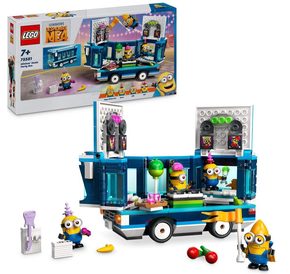 LEGO 75581 Despicable Me i Minions Imprezowy autobus minionków Zestaw 