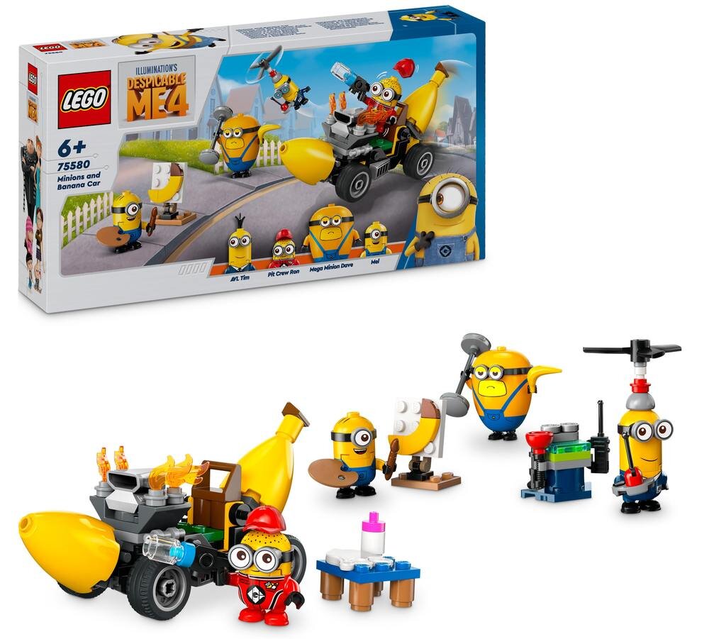 LEGO 75580 Despicable Me i Minions Minionki i bananowóz Zestaw 