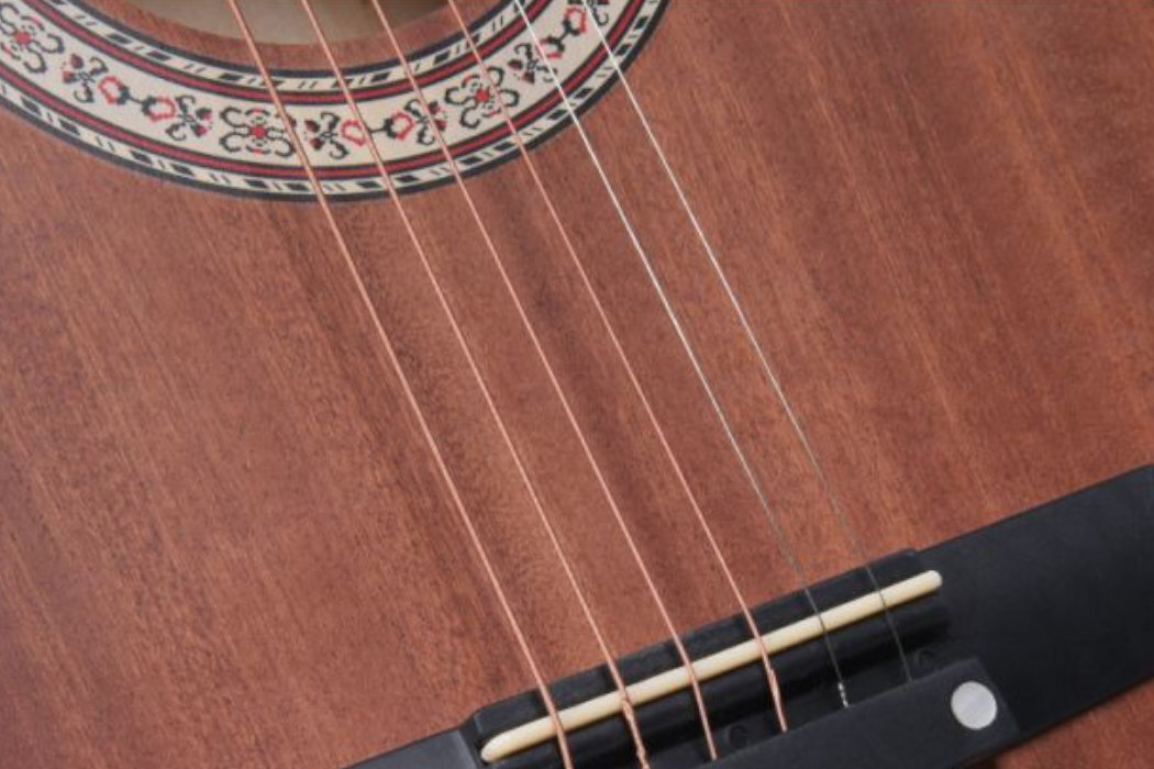 Gitara akustyczna NN AG 34 1/2 Ciemne drewno dzieci dorośli wytrzymała klasyczna mała nauka zabawa