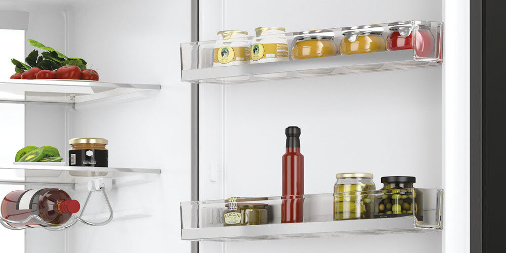 LODÓWKA HAIER HTW7720ENPT 3D,BLACK Cienkie ścianki - więcej miejsca