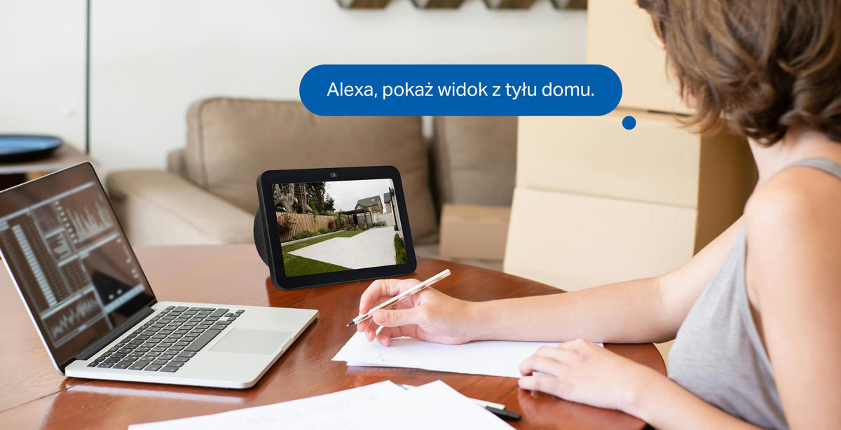 TP-LINK Tapo C560WS poleceń głosowych Amazon Alexa oraz Asystentem Google włączać i wyłączać nagrywanie, obracać kamerę czy zmieniać ustawienia komend głosowych - rozmowa z Alexą