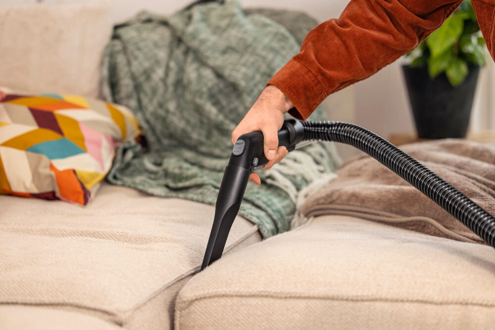 Odkurzacz piorący KARCHER SE 5 EU 1.081-230.0 łatwa konserwacja płaski filtr falisty nieprzerwana praca bez konieczności częstej wymiany szybkie proste czyszczenie odkurzacza zachowanie w dobrym stanie 