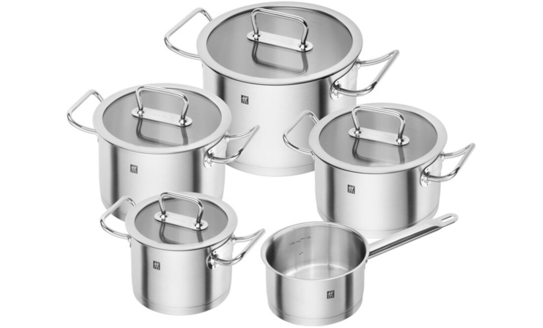 Zestaw garnkow ZWILLING True Flow 66920-005-0 (9 elementow) zestaw wyposazenie komplet akcesoria pojemnosc garnki