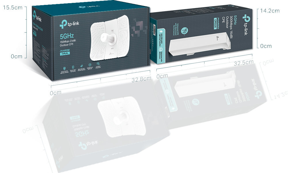 TP-LINK CPE60 Opakowanie małe i lekkie