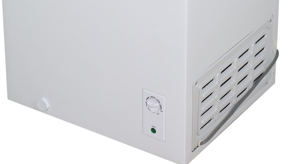 ZAMRAŻARKA SMITH&BROWN SZCF-152-WE3 sterowanie Mechaniczne pokrętło ustawienia temperatura na zewnątrz zamrażarki szybko bez problemu