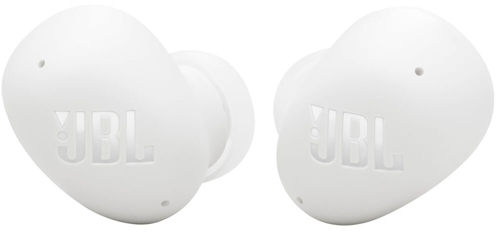 JBL Wave Buds 2 40 godzin odtwarzania szybkie ładowanie USB-C, słuchawki dokanałowe na białym tle