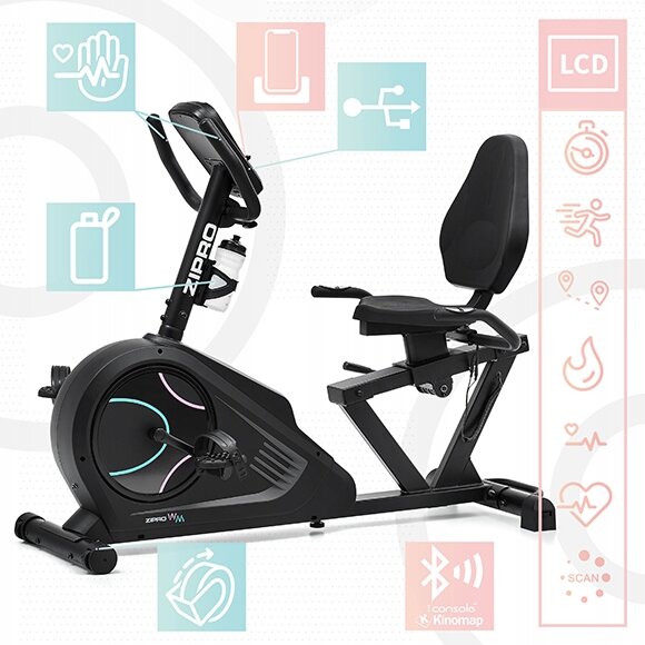 ROWER STACJONARNY TRENINGOWY POZIOMY GLOW WM ZIPRO