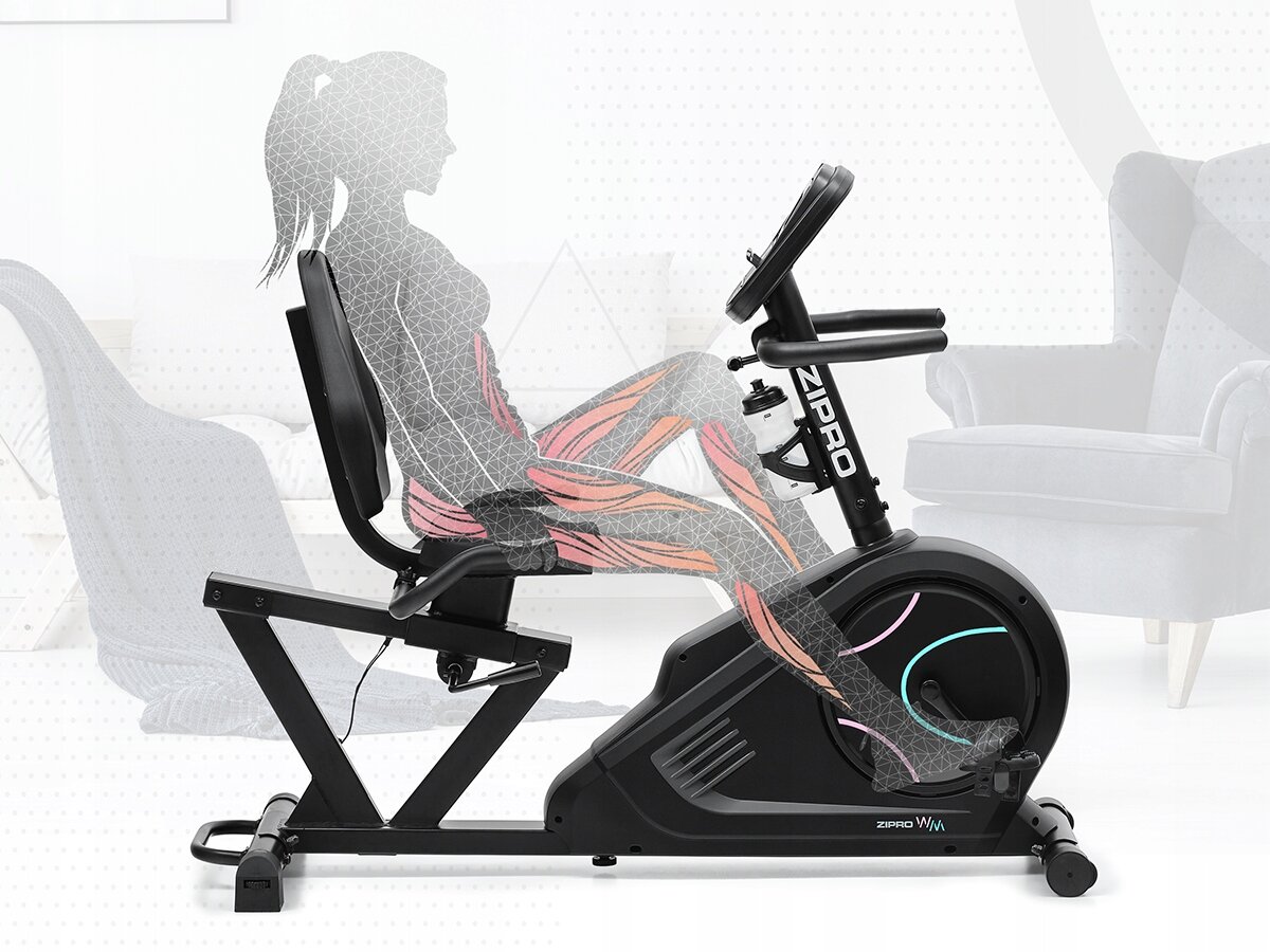 ROWER STACJONARNY TRENINGOWY POZIOMY GLOW WM ZIPRO