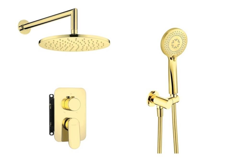 DEANTE Alpinia BXYZZGAM zestaw prysznicowy łazienka mosiądz trwałość niezawodność wąż słuchawka deszczownica