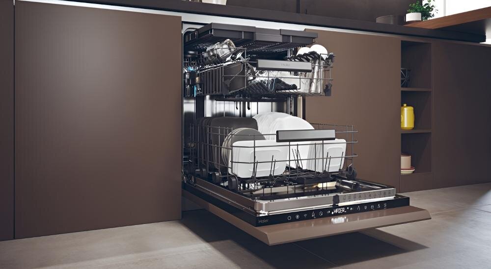 HAIER XS 6B0S3FSB zmywanie naczynia zmywarka garnki komplety