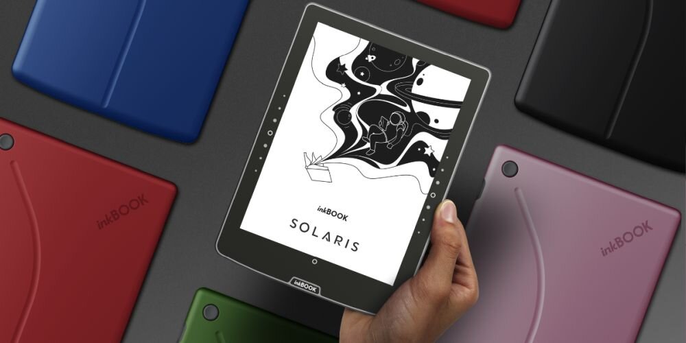Czytnik e-booków INKBOOK Solaris 6 czytnik czytanie podroze nowosci klasyka literatura - czytnik w etui