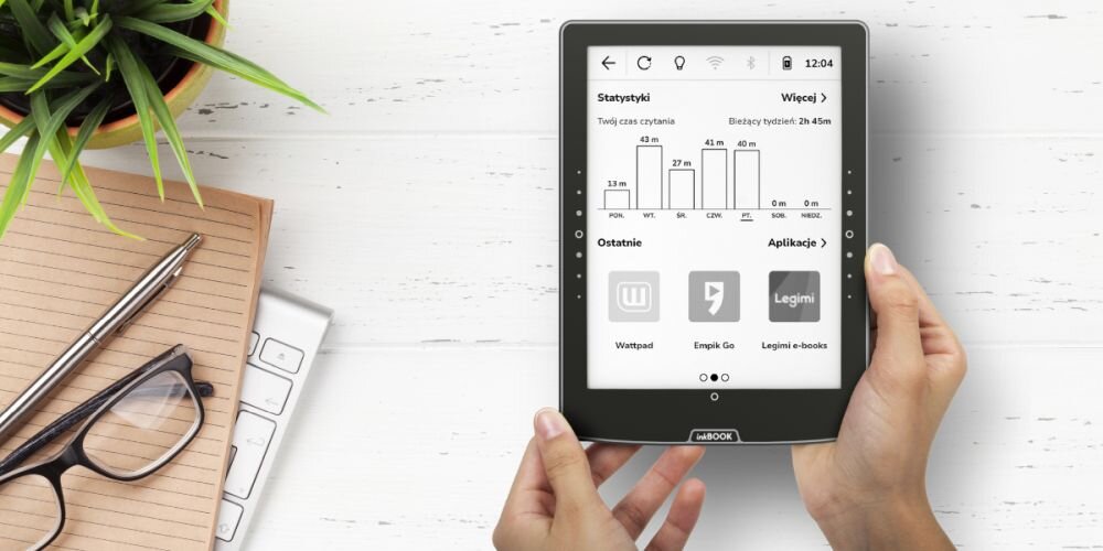 Czytnik e-booków INKBOOK Solaris 6 - legimi empik go storytel amazon kindle