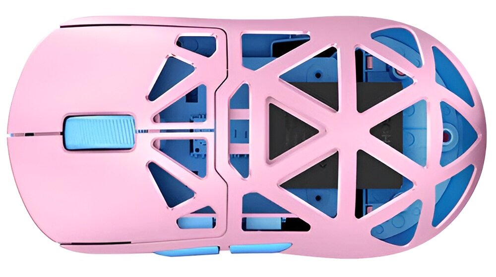 MCHOSE AX5 osobach praworęcznych odpowiedniemu wyprofilowaniu przyciski - myszka od góry na białym tle