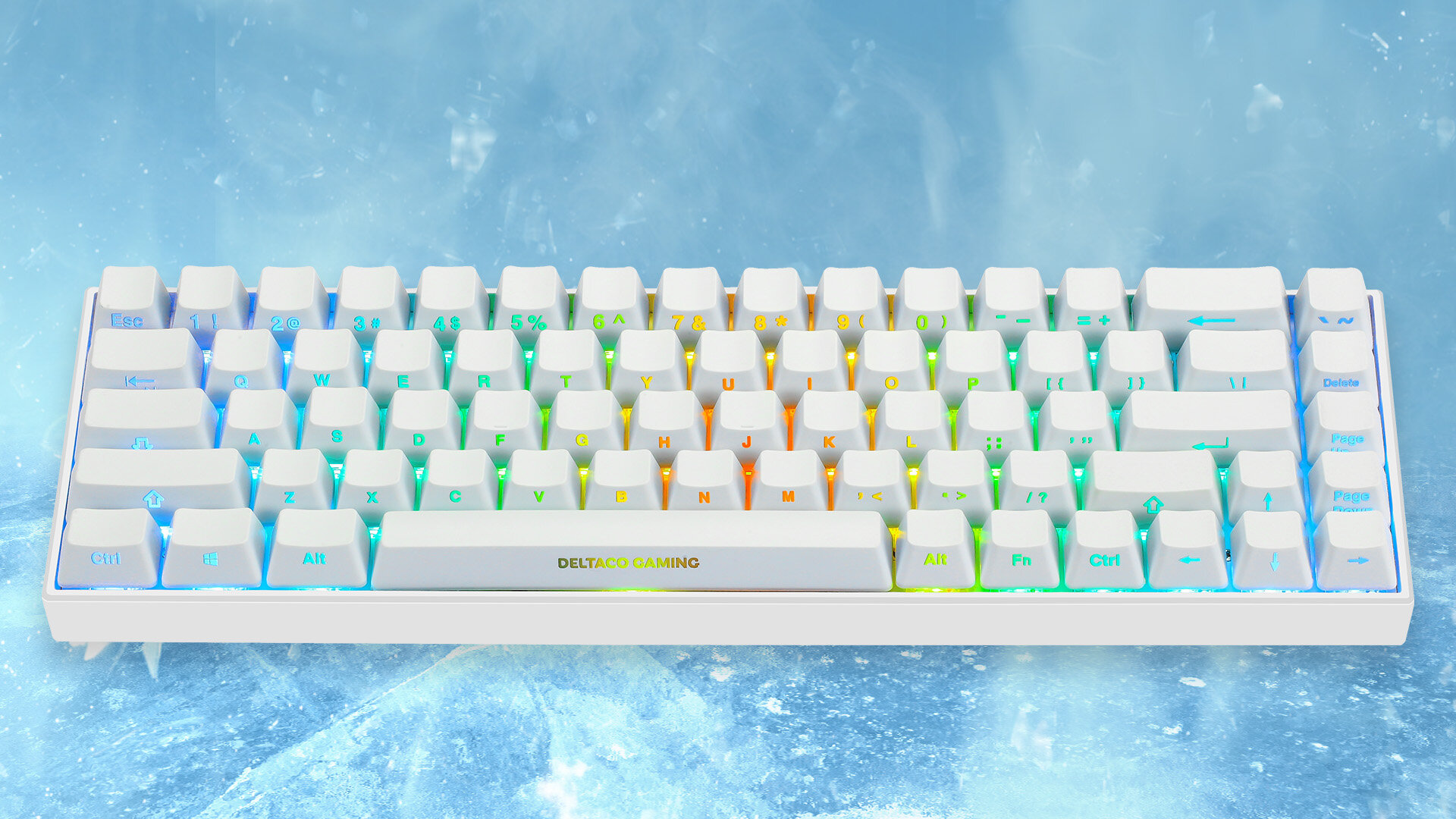 Klawiatura DELTACO WK95R GAM-100-W-US bateria czas pracy czas dzialania