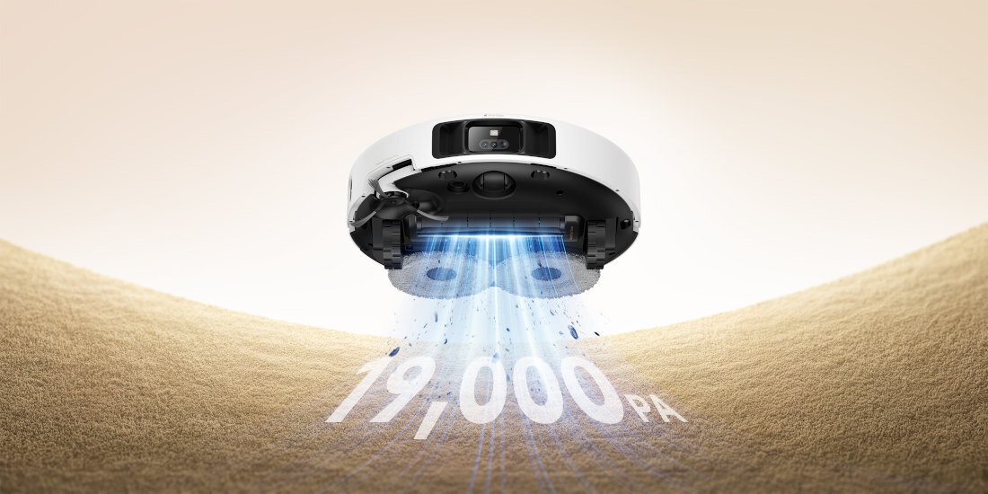 Robot sprzątający MOVA P50 Pro Ultra moc czyszczenia siła ssania kurz, sierś zwierząt i inne zanieczyszczenia od twardych podłóg po grube dywany zadowalające rezultaty