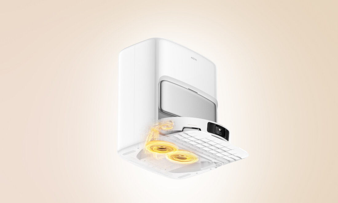 Robot sprzątający MOVA P50 Pro Ultra Samoczyszcząca stacja kurz worek pojemność gorąca woda dodaje środek czyszczący i suszy je