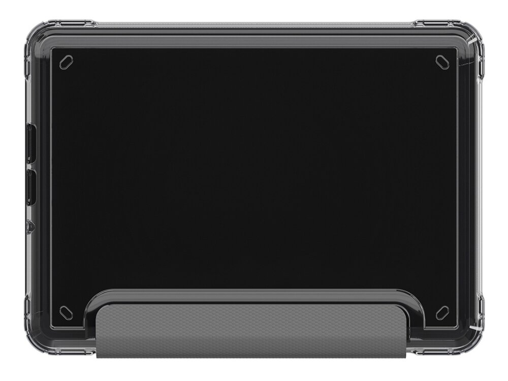 Etui na Kindle Paperwhite 12 SKINARMA Serix Szary, wyściółka, ekran, zachlapania, trwałość, na białym tle etui od tylniej strony frontem na wprost