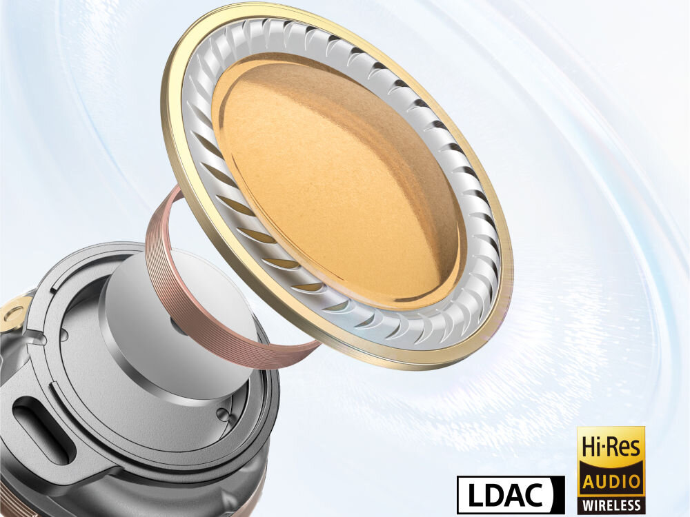 Słuchawki dokanałowe SOUNDCORE Liberty 5 ANC - Odporność na wodę i kurz IP55, membrana na białym tle